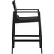 Merano 45 inch Black Outdoor Barstool